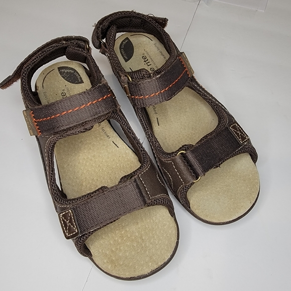Stride Rite SRT PS Colby Double Strap Sandal Kids Size 13 W Brown - Picture 1 of 11